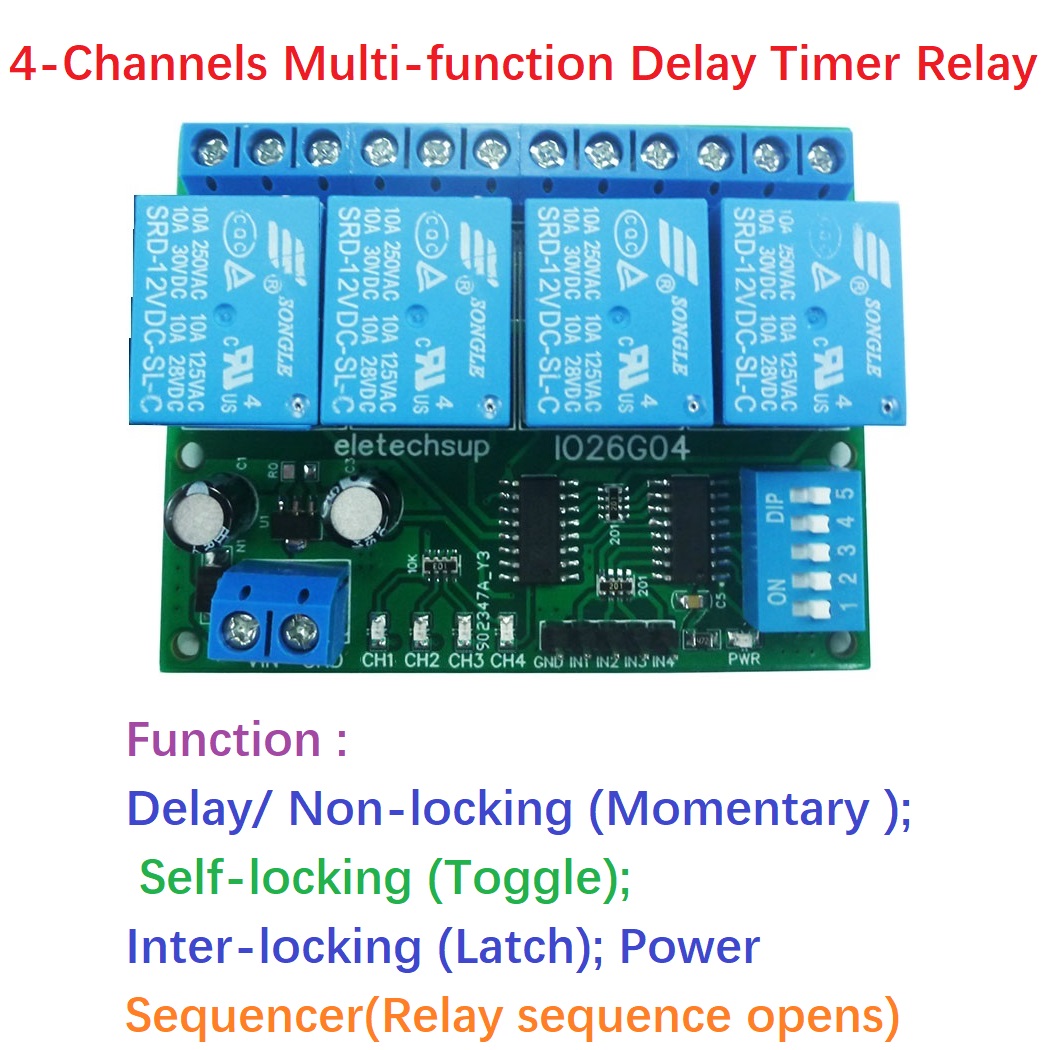 Shelly Relay Module - 1 Uds 4ch DC 5V 12V